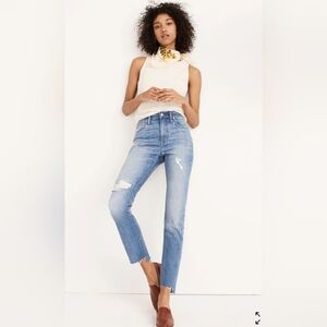 Madewell The High Rise Slim Boy Jean Women's Size 32 Color Blue Style# j7938